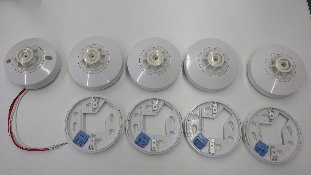 誤作動により感知器交換